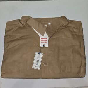 Dillard's ROWM Long Sleeve Cord Shirt Mens 4XLT